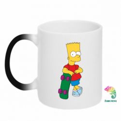 Чашка-хамелеон Bart Simpson - PrintSalon