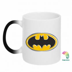 Чашка-хамелеон Batman Gold Logo - PrintSalon