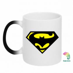Чашка-хамелеон БэтСупермен