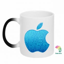Чашка-хамелеон Blue Apple - PrintSalon