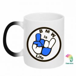 Чашка-хамелеон BMW is Life - PrintSalon