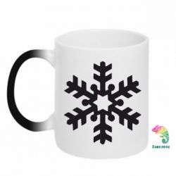 Чашка-хамелеон Велика сніжинка - PrintSalon
