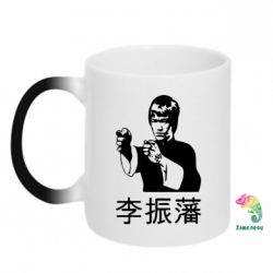 Чашка-хамелеон Брюс ли - PrintSalon