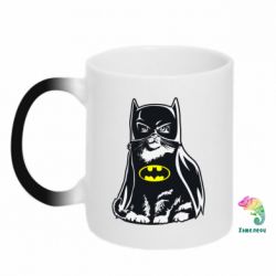 Чашка-хамелеон Cat Batman - PrintSalon