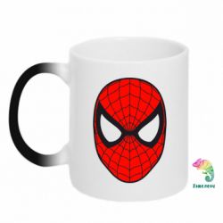 Чашка-хамелеон Человек-паук маска - PrintSalon