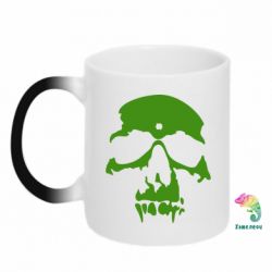 Чашка-хамелеон Череп - PrintSalon