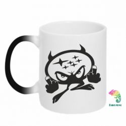 Чашка-хамелеон Чертик Subaru - PrintSalon