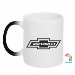 Чашка-хамелеон Chevrolet Log - PrintSalon