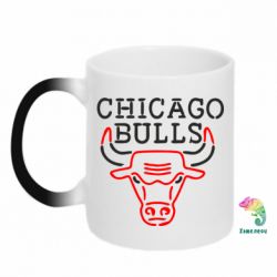Чашка-хамелеон Chicago Bulls Logo - PrintSalon