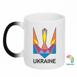 Чашка-хамелеон Кольоровий герб - PrintSalon