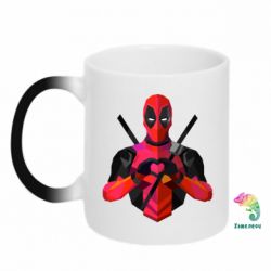 Чашка-хамелеон Deadpool Love - PrintSalon