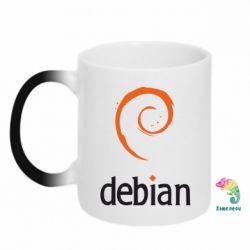 Чашка-хамелеон Debian - PrintSalon
