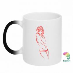 Чашка-хамелеон Дівчина