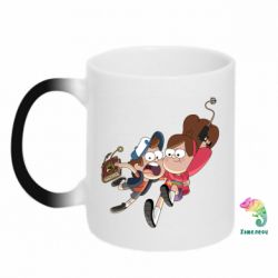 Чашка-хамелеон Диппер и Мэйбл - PrintSalon