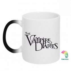 Чашка-хамелеон Дневники Вампира Лого - PrintSalon