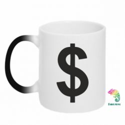 Чашка-хамелеон Доллар - PrintSalon