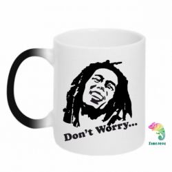 Чашка-хамелеон Don't Worry (Bob Marley) - PrintSalon