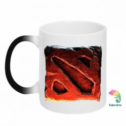 Чашка-хамелеон Dota 2 3d Logo