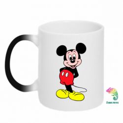 Чашка-хамелеон Довольный Микки Маус-PrintSalon Чашка-хамелеон Довольный Микки Маус