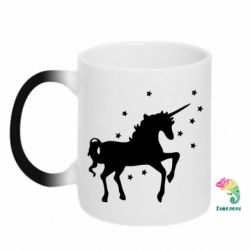 Чашка-хамелеон Единорог - PrintSalon