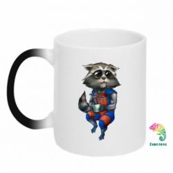 Чашка-хамелеон Єнот Ракета і Грут - PrintSalon