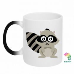 Чашка-хамелеон Енот - PrintSalon