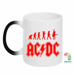 Чашка-хамелеон Эволюция AC/DC - PrintSalon
