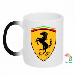 Чашка-хамелеон Ferrari - PrintSalon