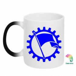 Чашка-хамелеон Прапор у колі - PrintSalon