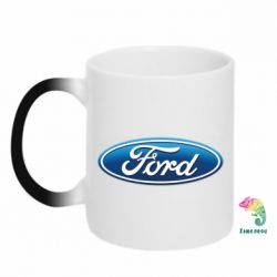 Чашка-хамелеон Ford 3D Logo - PrintSalon