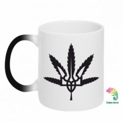 Чашка-хамелеон Герб України Канабіс - PrintSalon