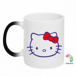 Чашка-хамелеон Hello Kitty logo - PrintSalon