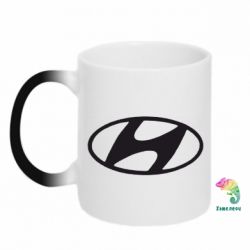 Чашка-хамелеон Hyundai logo