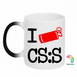 Чашка-хамелеон I love CS Source - PrintSalon