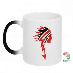 Чашка-хамелеон индеец - PrintSalon