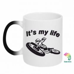 Чашка-хамелеон It's my moto life - PrintSalon