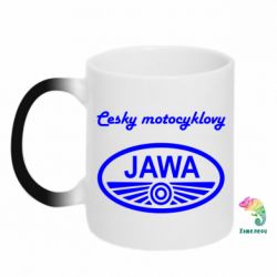 Чашка-хамелеон Java Cesky Motocyclovy - PrintSalon