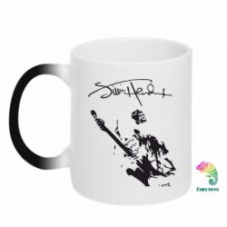 Чашка-хамелеон Jimi Hendrix афтограф - PrintSalon