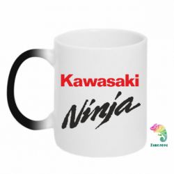 Чашка-хамелеон Kawasaki Ninja - PrintSalon