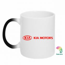 Чашка-хамелеон Kia Motors Logo - PrintSalon