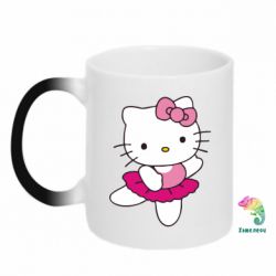 Чашка-хамелеон Kitty балярина - PrintSalon