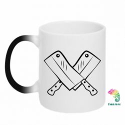 Чашка-хамелеон Knives - PrintSalon