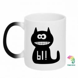 Чашка-хамелеон Кошка Ы - PrintSalon