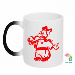 Чашка-хамелеон Козак з люлькою