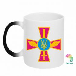 Чашка-хамелеон Хрест з мечем та гербом - PrintSalon