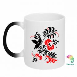 Чашка-хамелеон Квіти - PrintSalon