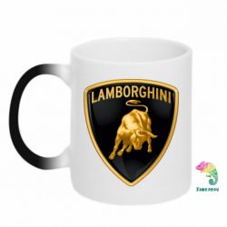 Чашка-хамелеон Lamborghini Logo - PrintSalon