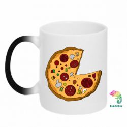 Чашка-хамелеон Love Pizza - PrintSalon