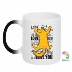 Чашка-хамелеон Love you - PrintSalon
