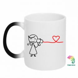 Чашка-хамелеон Любовное послание 2 - PrintSalon